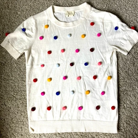 EUC Kate Spade Pom Pom Sweater - Picture 1 of 4